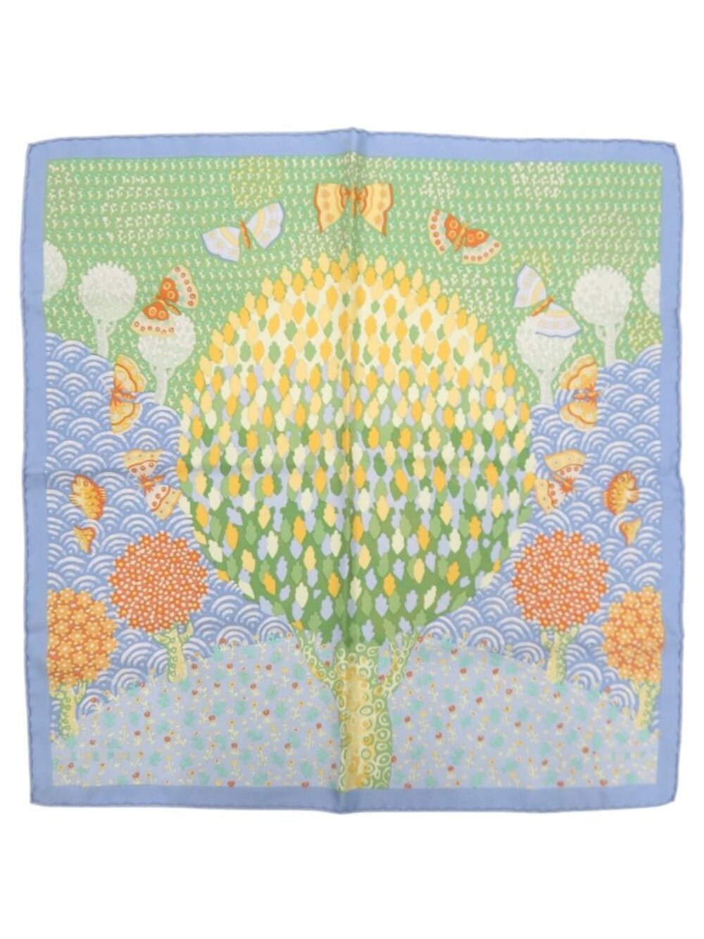 Hermes Petit Carre 45 les Ailes Pleines de Joie Wings of Joy Scarf Silk Light